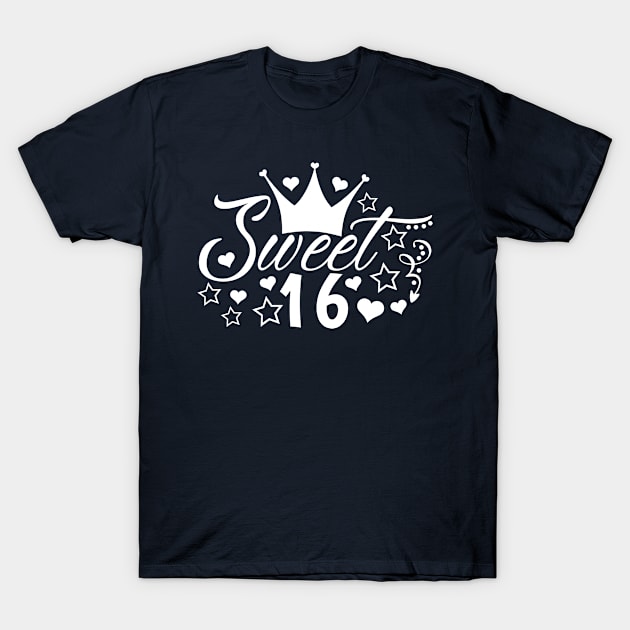 Sweet Sixteen T-Shirt by A Zee Marketing